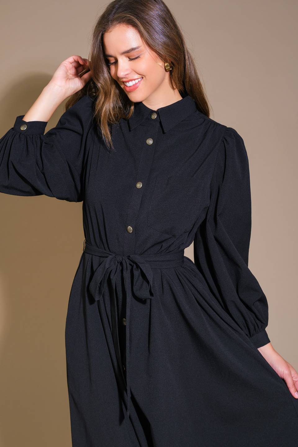 CAN'T RELACE YOU WOVEN MIDI DRESS Flying Tomato